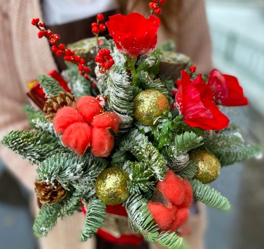  Самые красивые рождественские цветочные композиции